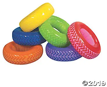 Inflatable Obstacle Course Tire Game (6 tire set) Great for PE and Recess and outdoor games