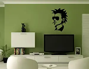 Punk Rock Cool Guy Decor Wall Mural Vinyl Decal Sticker AL450