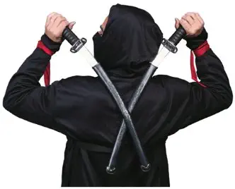 Fun World Double Ninja Sword Set Accessory-