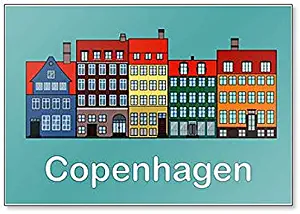 City Of Copenhagen, Architecture classic fridge magnet