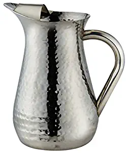 Elegance Hammered 48-Ounce Stainless Steel Pitcher