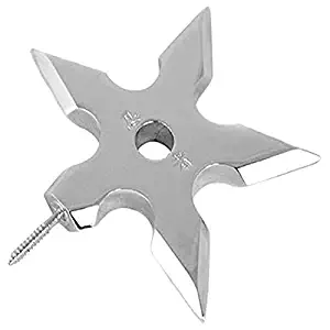 Nrpfell Coat Hooks Ninja Star Shape Stainless Steel Wall Door Hook Clothes Hats Hanger Holder Home Decoration