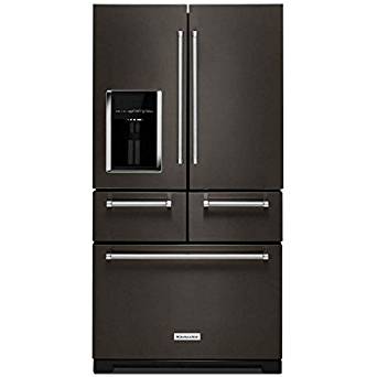 KitchenAid KRMF706EBS KRMF706EBS 25.8 Cu. Ft. Black Stainless Platinum Interior French Door Refrigerator