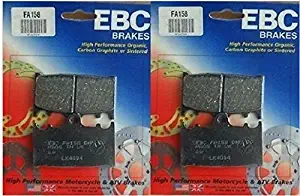 EBC Kevlar Organic Front Brake Pads (2 Sets) for Both Calipers 1995-2002 Kawasaki ZX600 Ninja ZX-6R / FA158