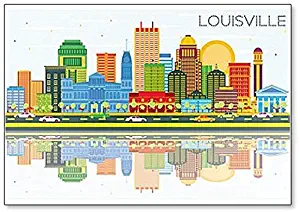 Louisville Kentucky USA City Skyline Classic Fridge Magnet