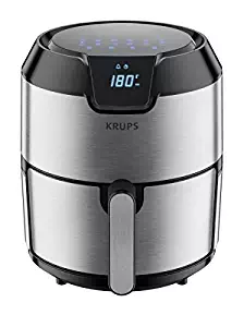 KRUPS 1510001480 EY401 4.2L Digital XL Air Fryer, 8 presets, Dishwasher Safe, Removable Basket, Stainless Steel, 4.2 L