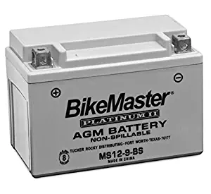 BikeMaster AGM Platinum II Battery MS12-9-BS For Kawasaki EX300 Ninja 300 2013-2017