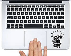 Chibi Kakashi Reading Naruto Printed Trackpad Clear Vinyl Decal Sticker Compatible with Apple MacBook Pro Air 11" 12" 13" 15" All Years Laptop Trackpad Keyboard (13” Macbook Air)