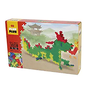 PLUS PLUS - Instructed Play Set - 360 Piece Dragon - Construction Building Stem Toy, Interlocking Mini Puzzle Blocks for Kids