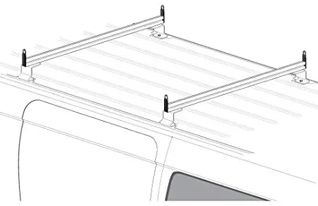 2 Bar Rack System for The Transit Connect 2010-13 and NV200 White