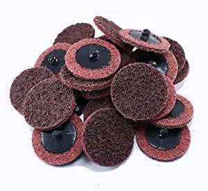 2" Black Hawk Red Surface Conditioning Quick Change Discs Medium Prep Pad - 25 Pack