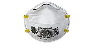 4 Pack 3M 8210 "Plus" N95 Dust Mask, Particulate Respirators - 20 per Box