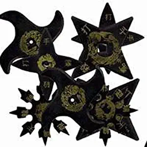 Eight Assorted Rubber Ninja Stars