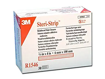 3M Steri Strips Reinforced Adhesive Skin Closures - 1/4" x 4" - Box