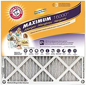 Arm & Hammer Max Allergen & Odor Reduction 14x20x1Air and Furnace Filter, MERV 11, 4-Pack