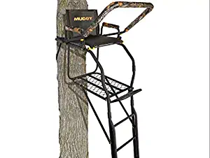 Muddy MLS1550 Skybox Deluxe Ladder Stand, 20', Double Rail Ladder