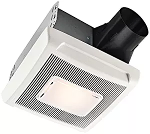 Broan A70L Invent Single-Speed Ventilation Fan with Incandescent Light, 70 CFM 2.0 Sones