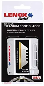 Lenox 20352-Gold Power Arc Curved100D Utility Knife Blades - 100 per Package