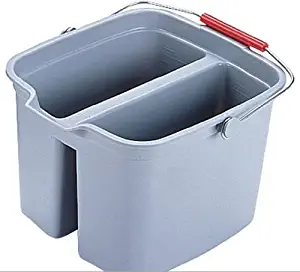 Brute 19-Quart Double Utility Pail in Gray