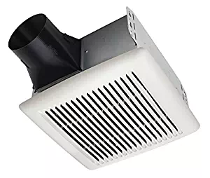 Broan AE80B Invent Energy Star Qualified Single-Speed Ventilation Fan, 80 CFM 1.5 Sones, White