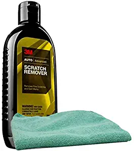 3M Scratch Remover (8 oz) Bundle with Microfiber Cloth (2 Items)