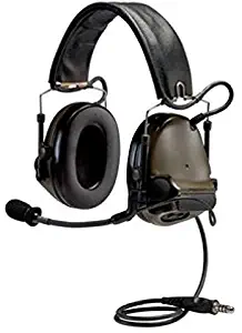 3M PELTOR COMTAC III ACH Tactical Communication Headset MT17H682FB-47 GN, Single COMM, Headband