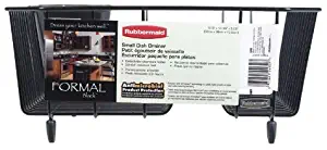 Rubbermaid 6008ARBLA Black Twin Sink Dish Drainer