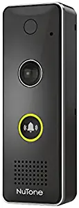 Broan-NuTone DCAM100 Knock Smart Video Doorbell Camera, 5.5 x 1.9 x 1-Inch, Black