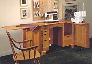 A Woodworking Plan and Instructions to Build a Sewing Center Cabinet