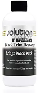 Solution Finish Black Plastic & Vinyl Plastic Trim Restorer - Car and Truck Polish - 12 oz