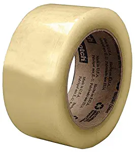 3M Scotch 3071 Clear Standard Packaging Tape - 72 mm Width, 100 m Length x 2.1 mil Thick - 64571 [PRICE is per ROLL]