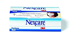 Nexcare Earloop Mask, 20-Count Boxes (Pack of 2)