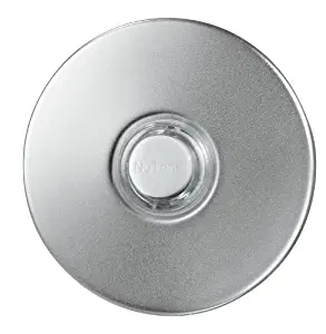 Broan-NuTone PB18LWHCL Doorbell Kit, Lighted Round Stucco Pushbutton for Home, 2.5" Diameter, Satin Nickel