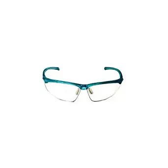 3M Refine 201 Small Safety Glasses With Teal Frame And Clear Polycarbonate Anti-Fog Lens