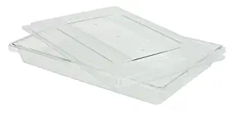 Rubbermaid Commercial 3306 CLE 26" Length x 18" Width x 3-1/2" Depth, 5 gallon Clear PolyCarbonate Food/Tote Box
