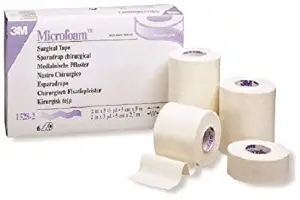 3M Microfoam Surgical Tape 4" x 5 1/2 yds 3M 15284 Single Roll