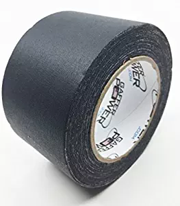 REAL Professional Premium Grade Gaffer Tape by Gaffer Power - Made in the USA - Heavy Duty Gaffers Tape - Non-Reflective - Multipurpose - Better than Duct Tape! 3 Inch X 30 Yards - Black