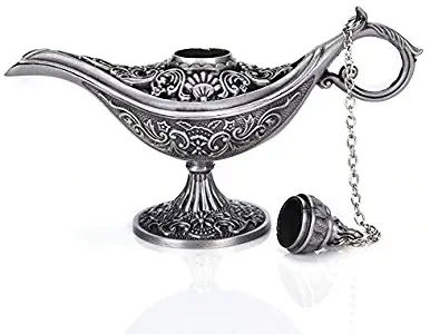 Incense Burner - 1pc Incense Burners Antique Style Fairy Tale Magic Lamps Tea Pot Genie Lamp Vintage Retro Toys Home - Incense Soapstone Sticks Antique Cone Regular Statue River Native Hol