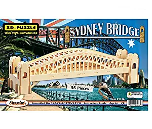 Puzzled Puzzle Sydney Bridge Natural Wood 3D Puzzle