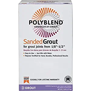 Custom Building Products PBG097-4 NATGRY 7 Lb Gray Polyblend Sanded Tile Grout