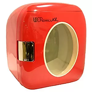 Uber Appliance UB-XL1-RED Chill 12 Can Retro Personal Mini Fridge