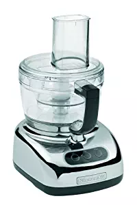 KitchenAid KFP740CR 9-Cup Food Processor with 4-Cup Mini Bowl, Chrome