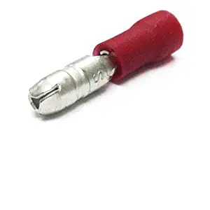 3M Male Bullet Connector Nylon Insulated .156” 22-18 Gauge RED -50PK