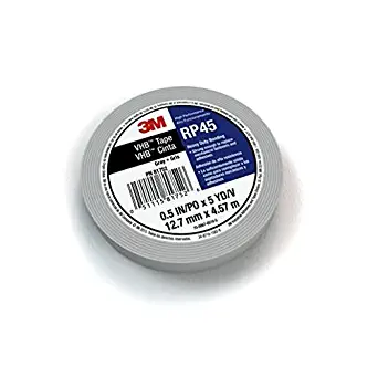 3M VHB Tape RP45, Gray, 1/2 in x 5 yd, 45 mil