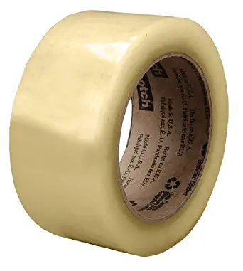 3M Scotch 3071 Clear Standard Packaging Tape - 72 mm Width, 1500 m Length x 2.1 mil Thick - 68907 [PRICE is per ROLL]