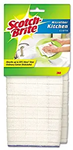 Scotch Brite, Microfiber Kitchen Cloths, White, 2 Pack