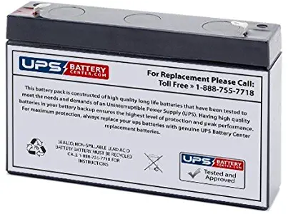 Leoch DJW12-2.8 12V 2.8Ah Replacement Battery with F1 Terminal - by UPS Battery Center