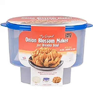 Onion Blossom Maker Set- All-in-One Blooming Onion Set with Corer and Breader Batter Bowl