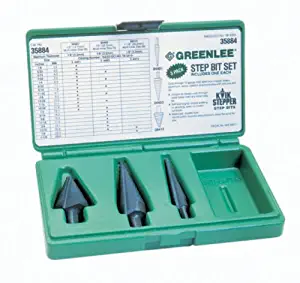 Greenlee 35884 Kwik Stepper Step Bit Kit, 3 Piece