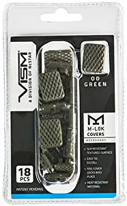 NcSTAR VAML1CG Vism M-LOK Covers, Green, per 18